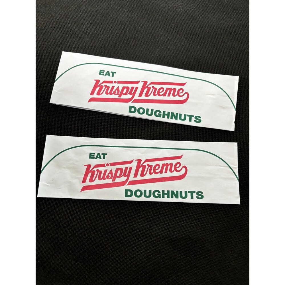 Lot 2 NEW Krispy Kreme Doughnuts Advertising Paper Hats glazed new